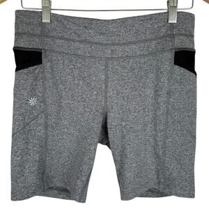 Athleta Biker Athletic Workout Cycling Performance Shorts w/ Pockets - Medium